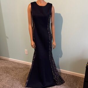 Jessica Howard Navy Lace Maxi Dress